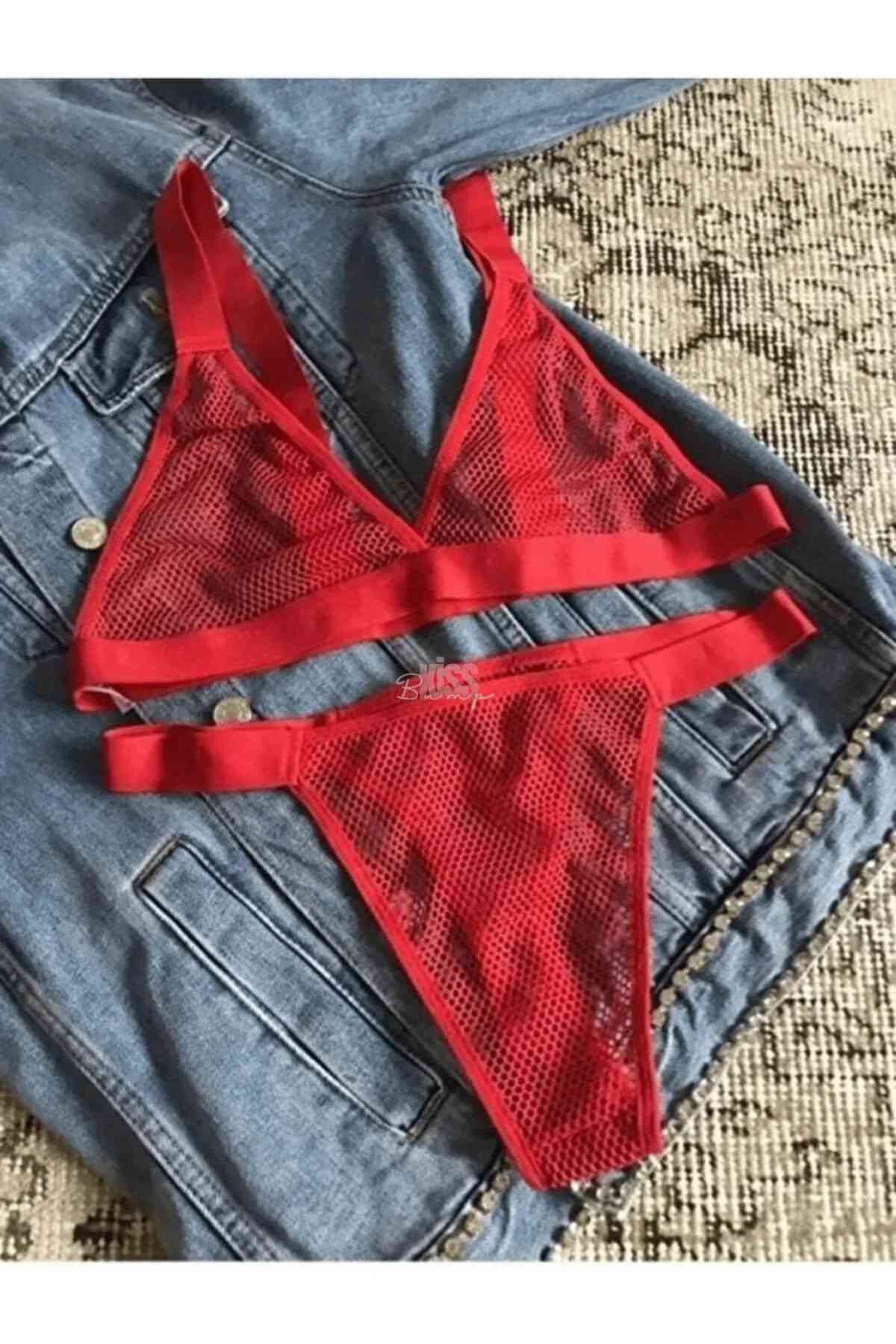 kissbump ateş kırmızısı fileli bralet takım – transparan kadın İç Çamaşırı seti kissbump ateş kırmızısı fileli bralet takım – transparan kadın İç Çamaşırı seti
